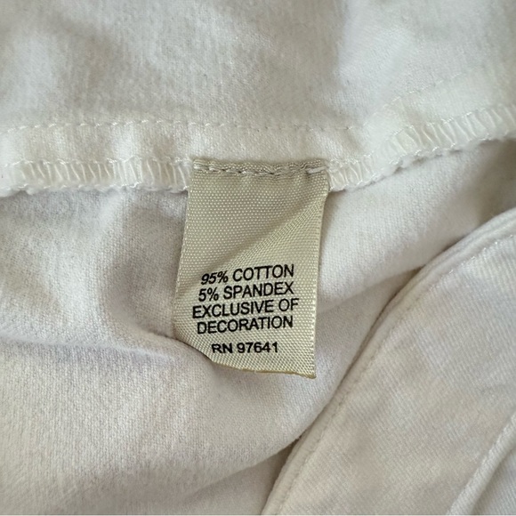 J.‎ Jill Cotton High Waisted Shorts Size 6P White - Picture 8 of 9